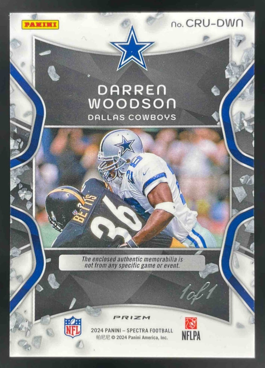 2024 Panini Spectra Crush Gold Vinyl #CRU-DWN Darren Woodson 1/1