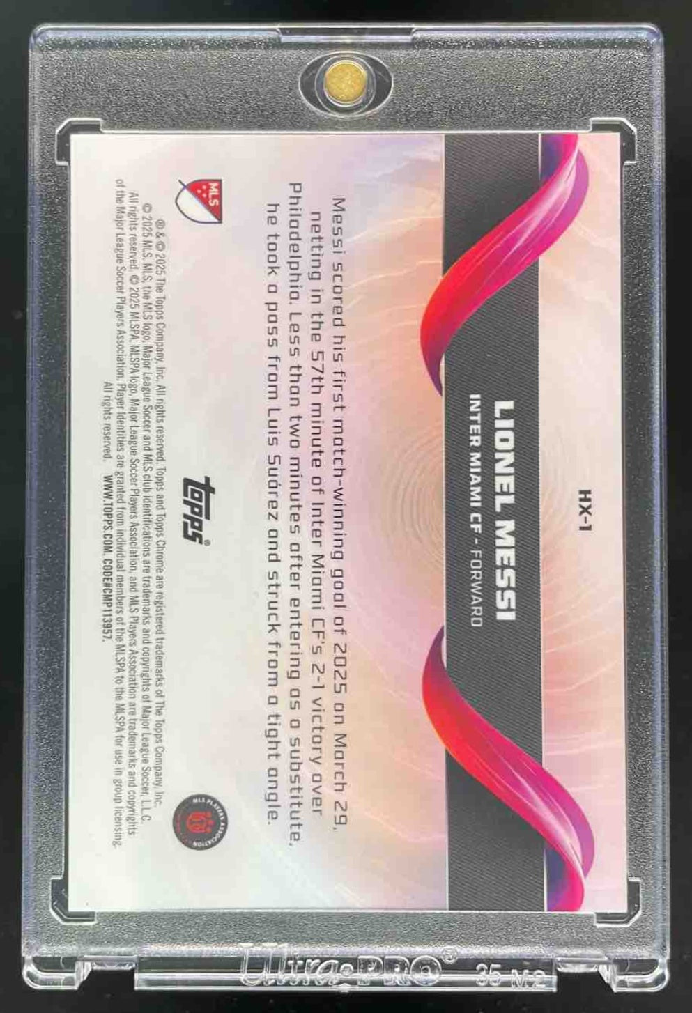 2025 Topps Chrome MLS Helix #HX-1 Lionel Messi – Burbank Cards