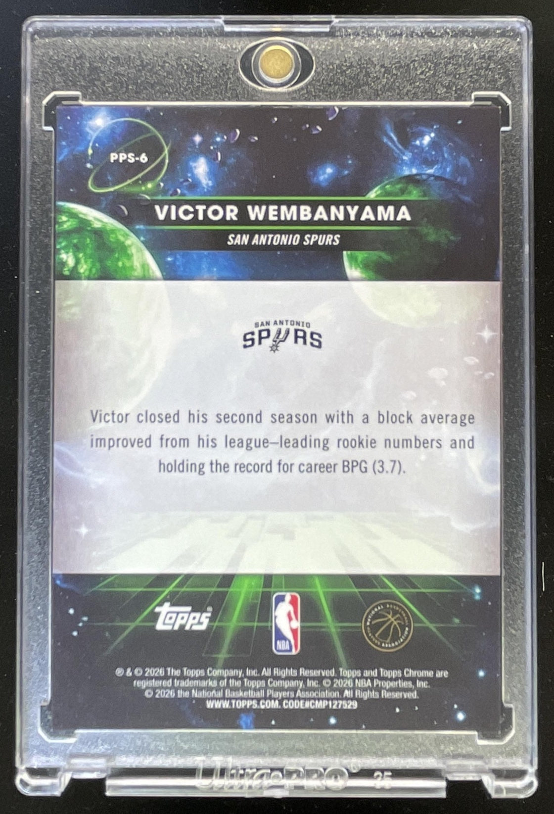 2025-26 Topps Cosmic Chrome Planetary Pursuit Sun #PPS-6 Victor