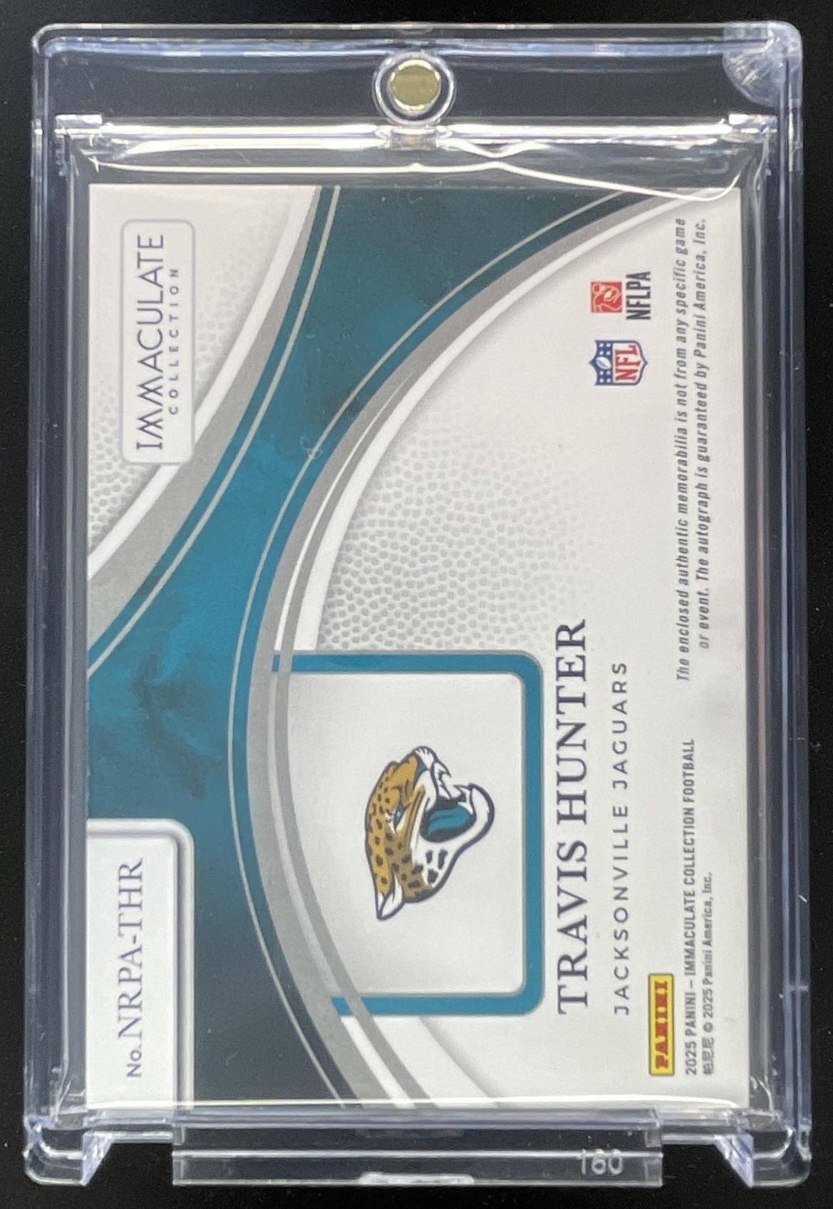 2025 Immaculate Collection Numbers Rookie Patch #2 Travis Hunter