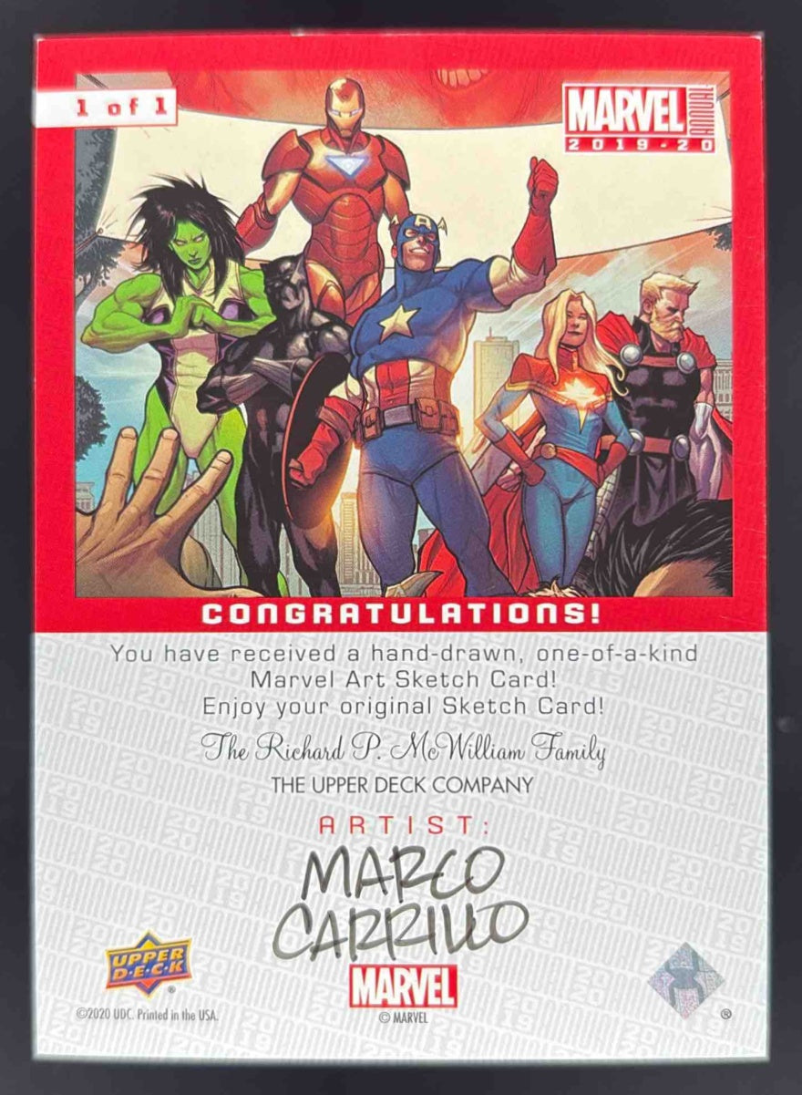 その他 2019 upper deck avengers sketch card 2019 upper deck avengers sketch card 2019 upper deck