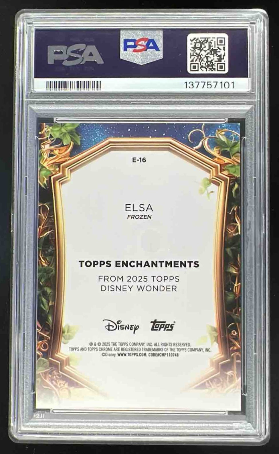 2025 Topps Disney Wonder Enchantments Chrome Red Refractor #E-16