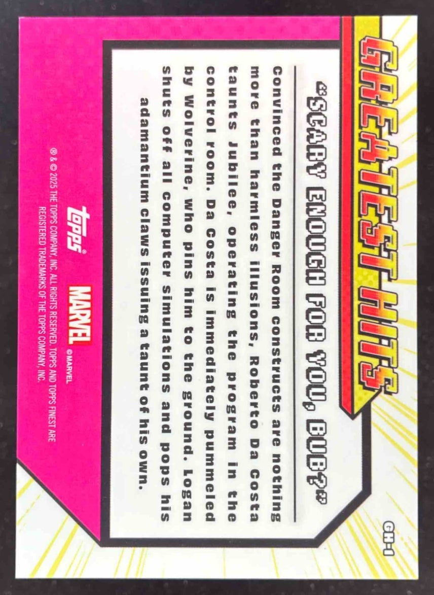 2025 Topps Finest X-Men '97 Greatest Hits X-Fractor 