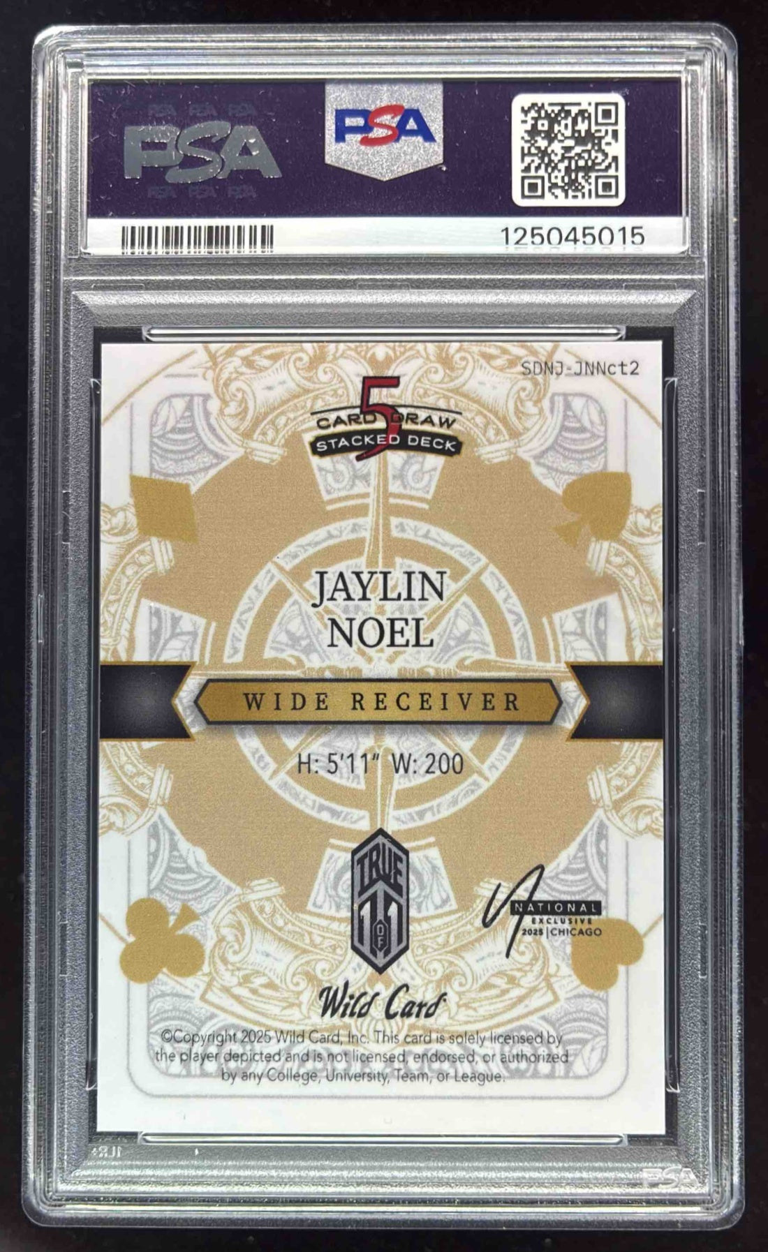 2025 Wild Card 5 Card Draw Jokers Wild God Brick True Jaylin Noel