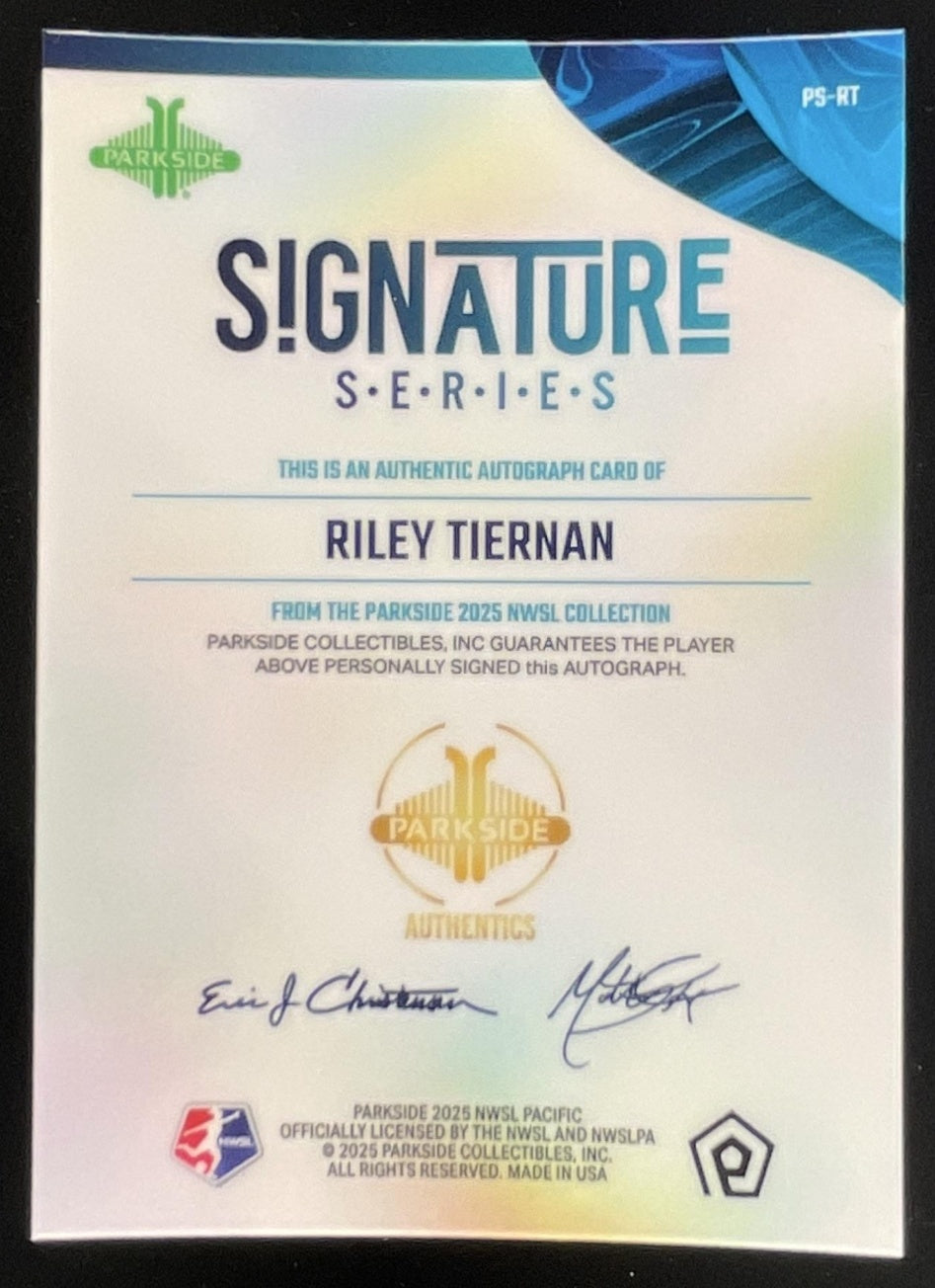 2025 Parkside Pacific Signatures #PS-RT Riley Tiernan Auto