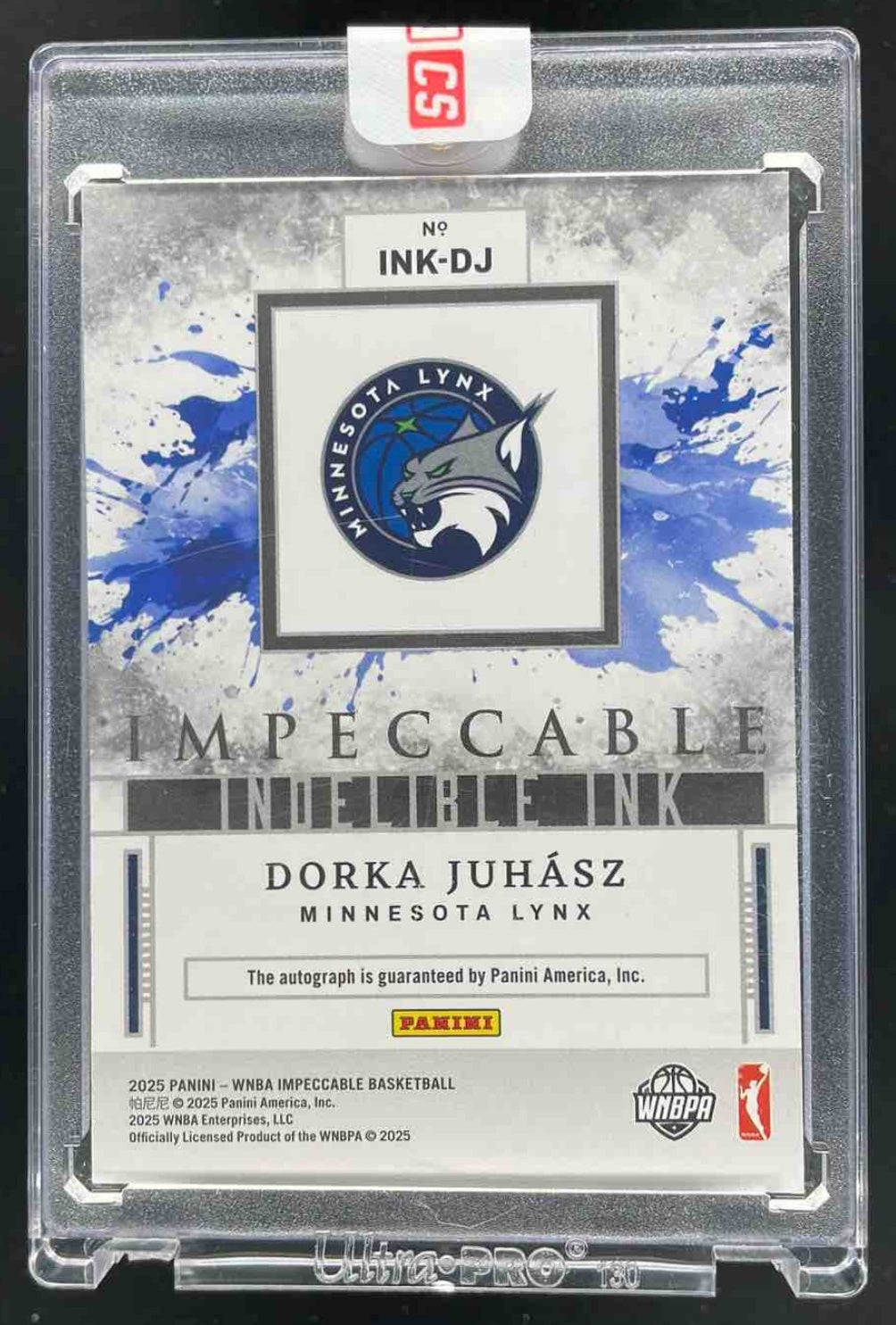 2025 Panini Impeccable WNBA Indelible Ink Signatures #4 Dorka