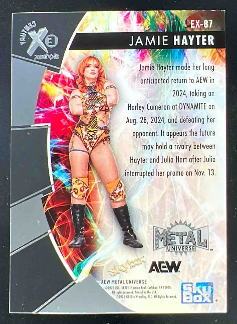 2025 Skybox Metal Universe AEW Wrestling e-X Century #EX-87 Jamie