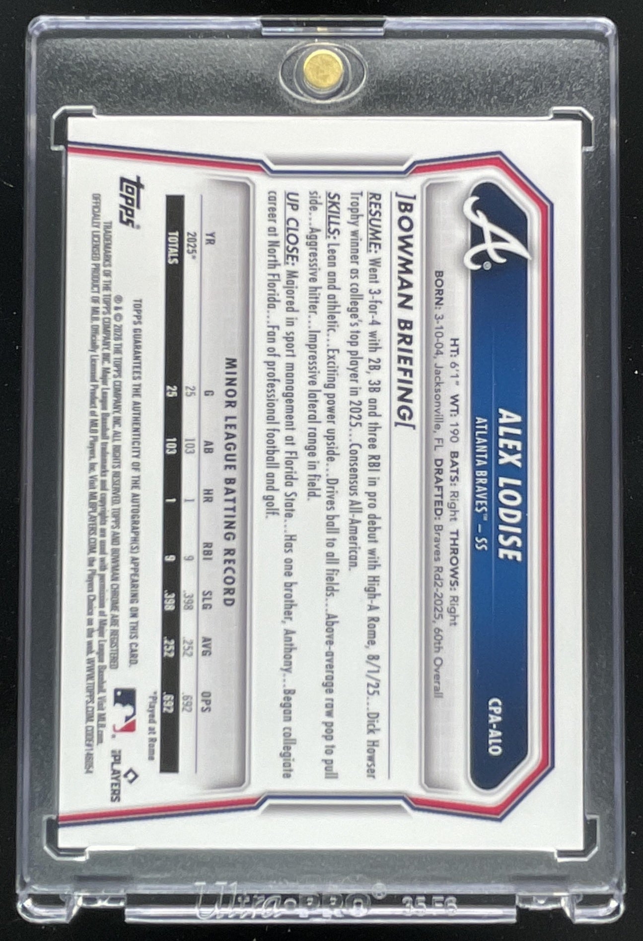 2026 Bowman Chrome Mega Box Orange Mojo Refractor #ALO Alex Lodise
