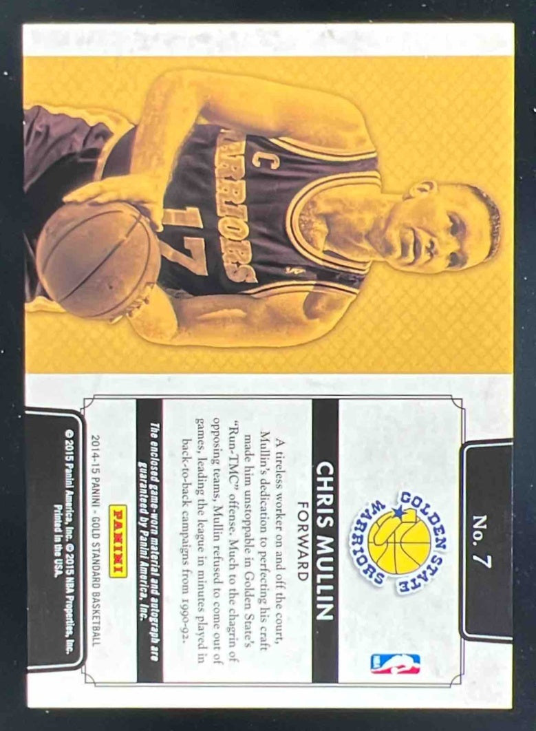 2014-15 Panini Gold Standard Marks of Gold Jersey #7 Chris Mullin