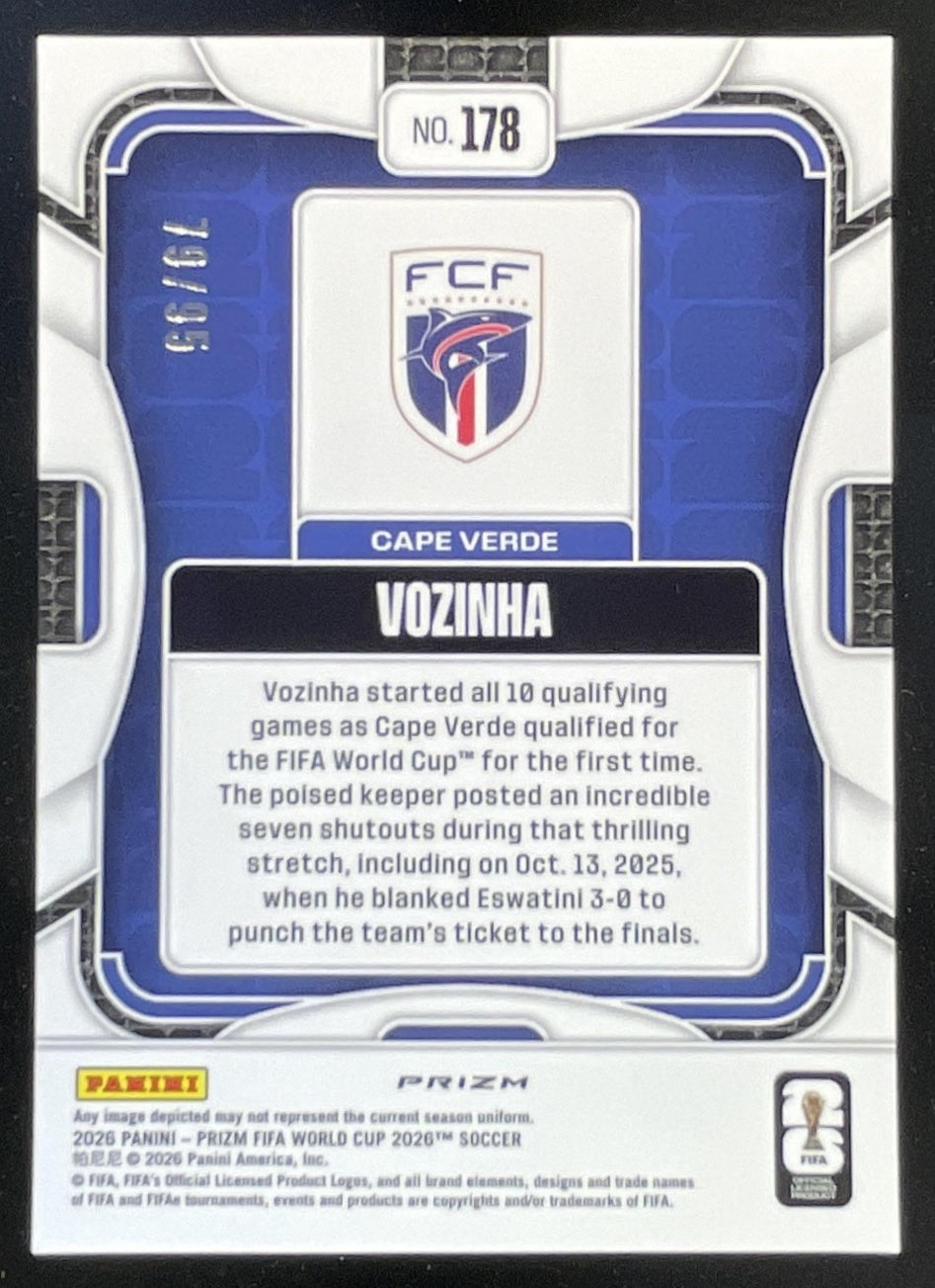 2026 Panini Prizm World Cup Purple Wave Prizm #178 Vozinha RC /95