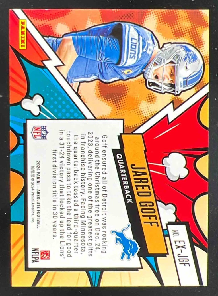 2024 Panini Absolute Explosive #EX-JGF Jared Goff – Burbank Cards