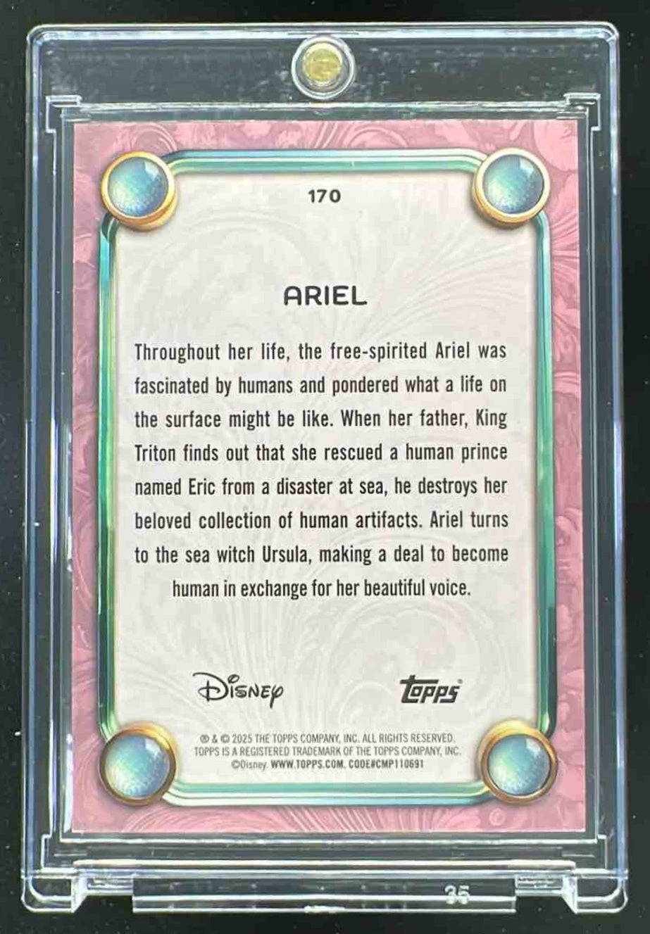 2025 Topps Disney Wonder Live-Action Princess Orange Foil #170