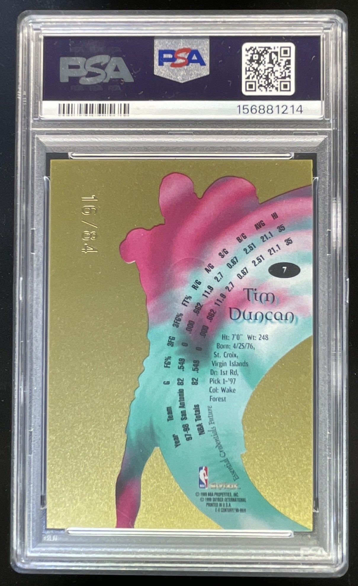 1998 Skybox x E-X Century Essential Credentials Future #7 Tim