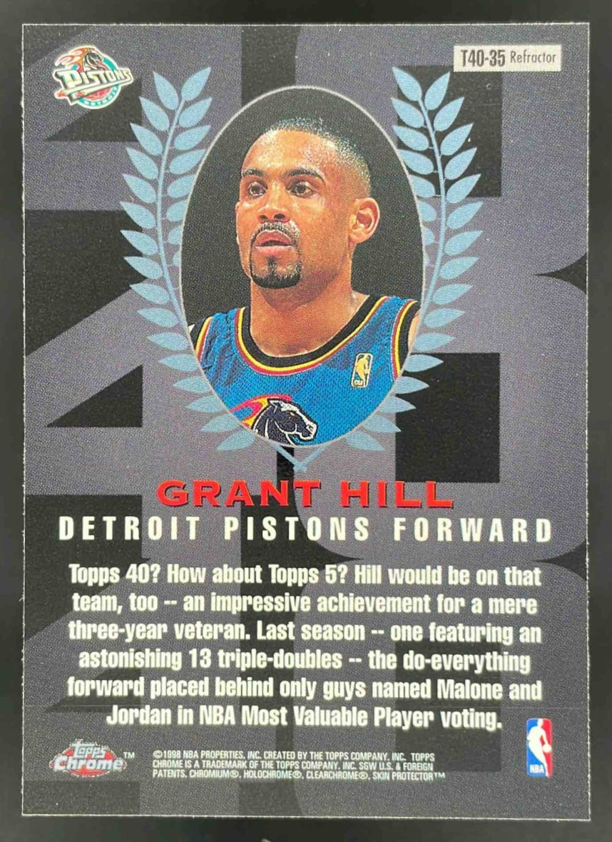 1997-98 Topps Chrome Topps 40 Refractor #T40-35 Grant Hill