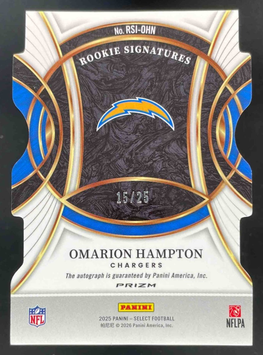 2025 Select Signatures Tie-Dye Prizm Die-Cut #RSI-OHN Omarion
