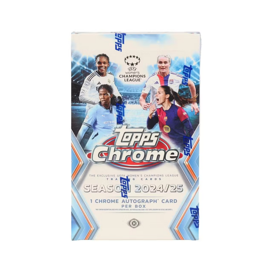 2024-25 Topps UEFA Women's Champions League Chrome Soccer Hobby Box