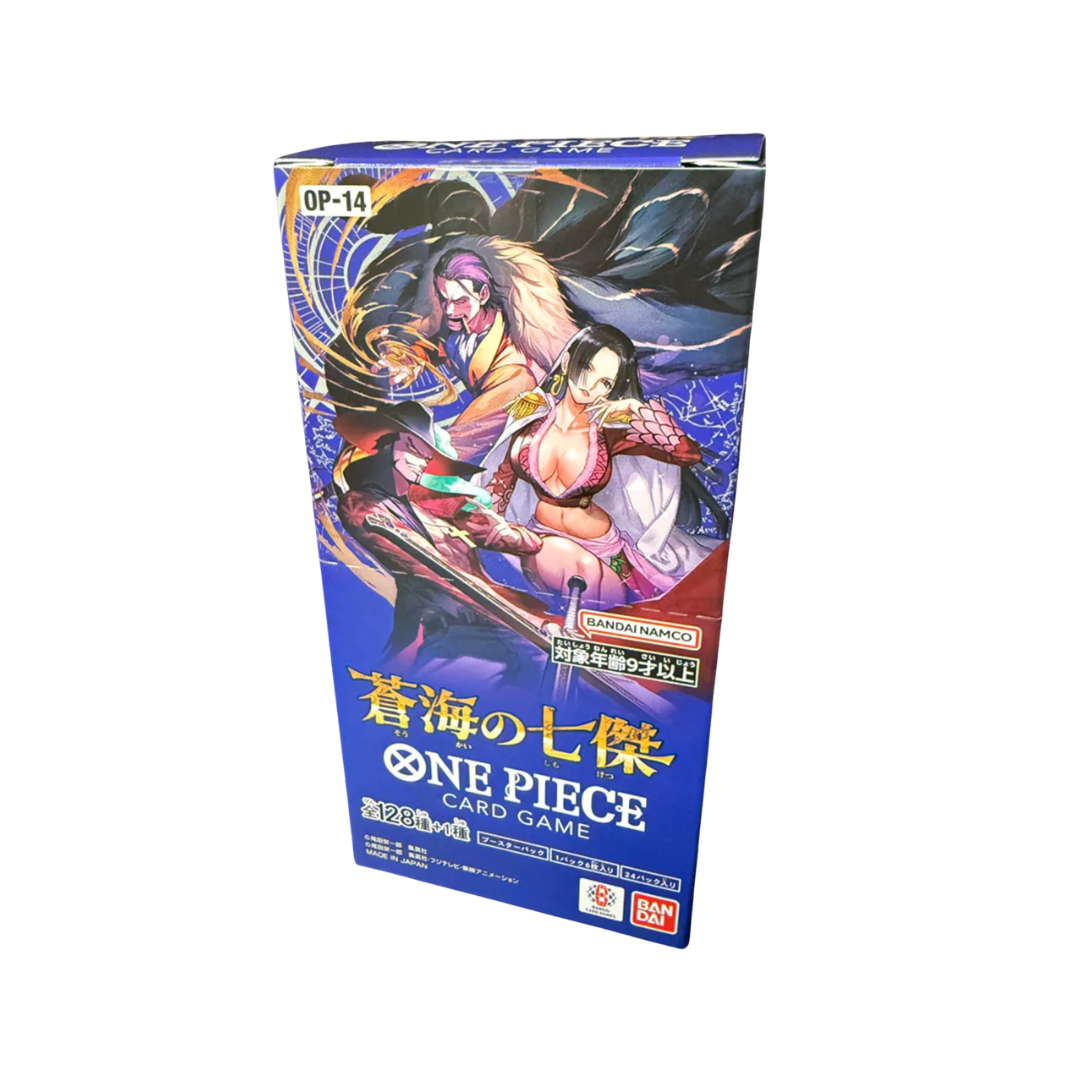 One Piece OP-14 The Azure Sea's Seven Booster Box  Burbank Cards