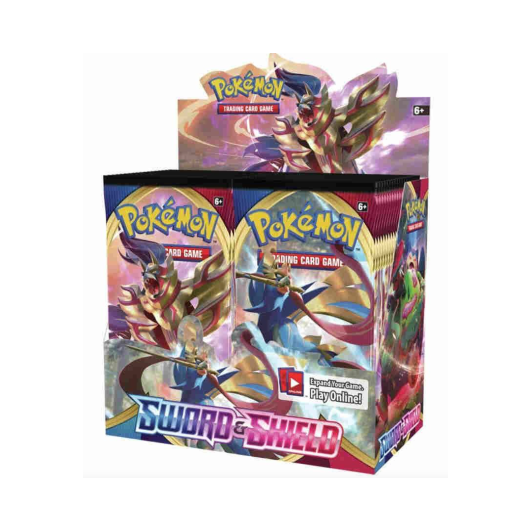 Pokemon SWSH01 Sword & Shield Base Set Booster Box Burbank Cards Pokemon SWSH01 Sword & Shield Base Set Booster Box Burbank Cards