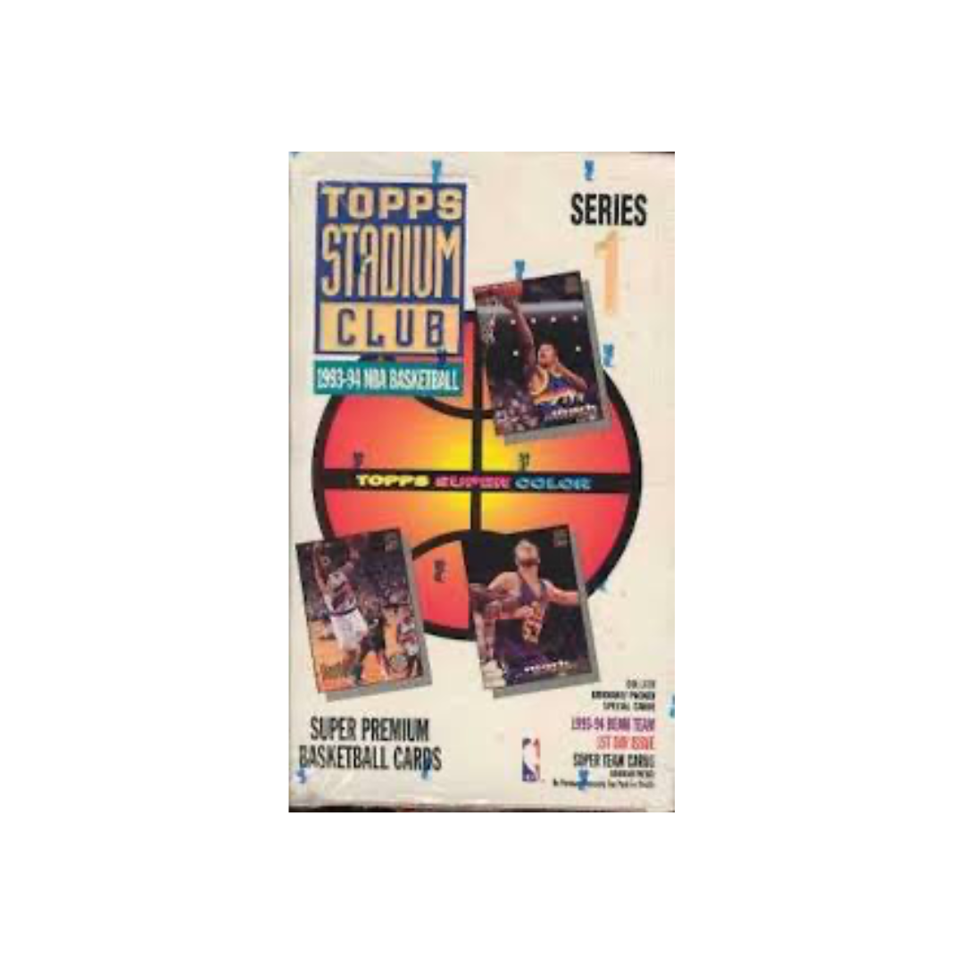 1993-94 Stadium Club Series 1 Hobby Box Basketball