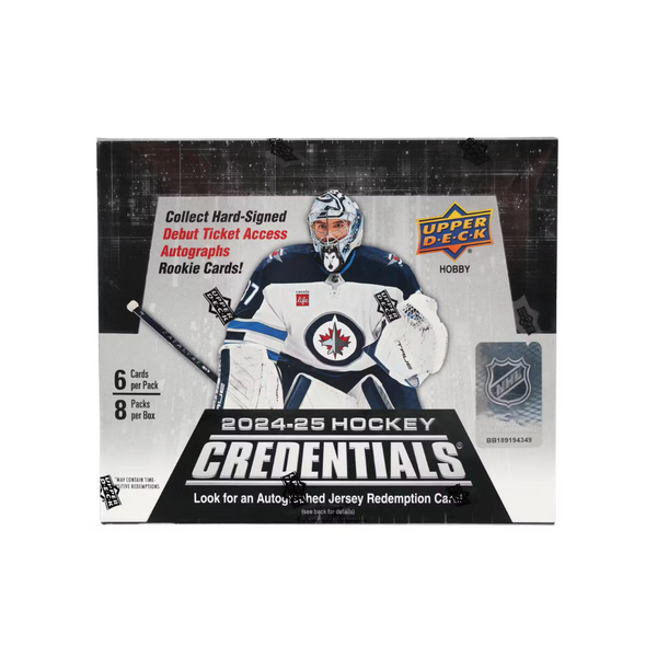 2024-25 Upper Deck Credentials Hockey Hobby Box – Burbank Cards