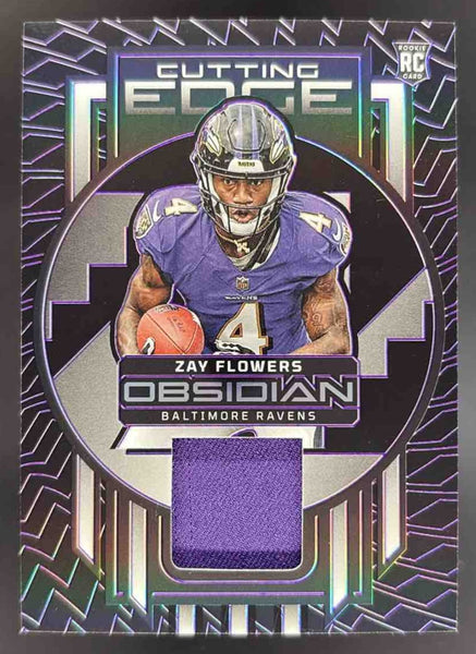 2023 Obsidian Cutting Edge Memorabilia Electric Etch Purple Zay
