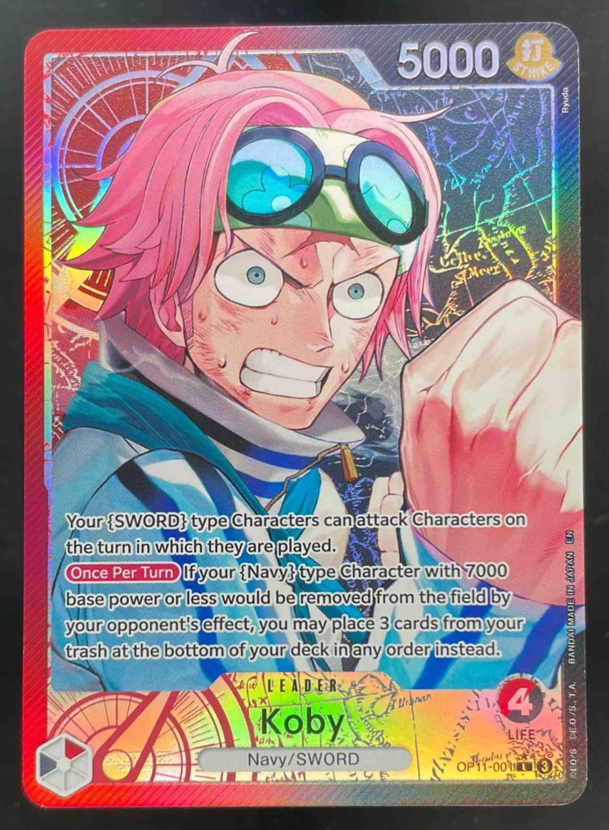 2025 One Piece A Fist of Divine Speed Leader #OP11-001 Koby