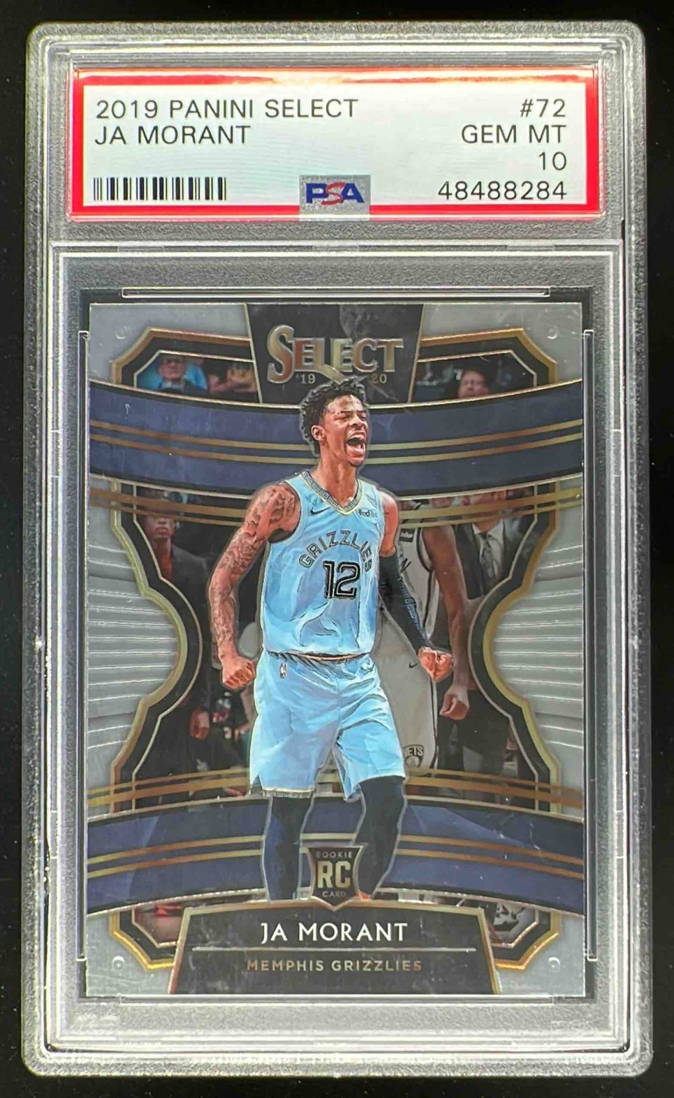 2019-20 Panini Select #72 Ja Morant RC Concourse PSA 10 – Burbank