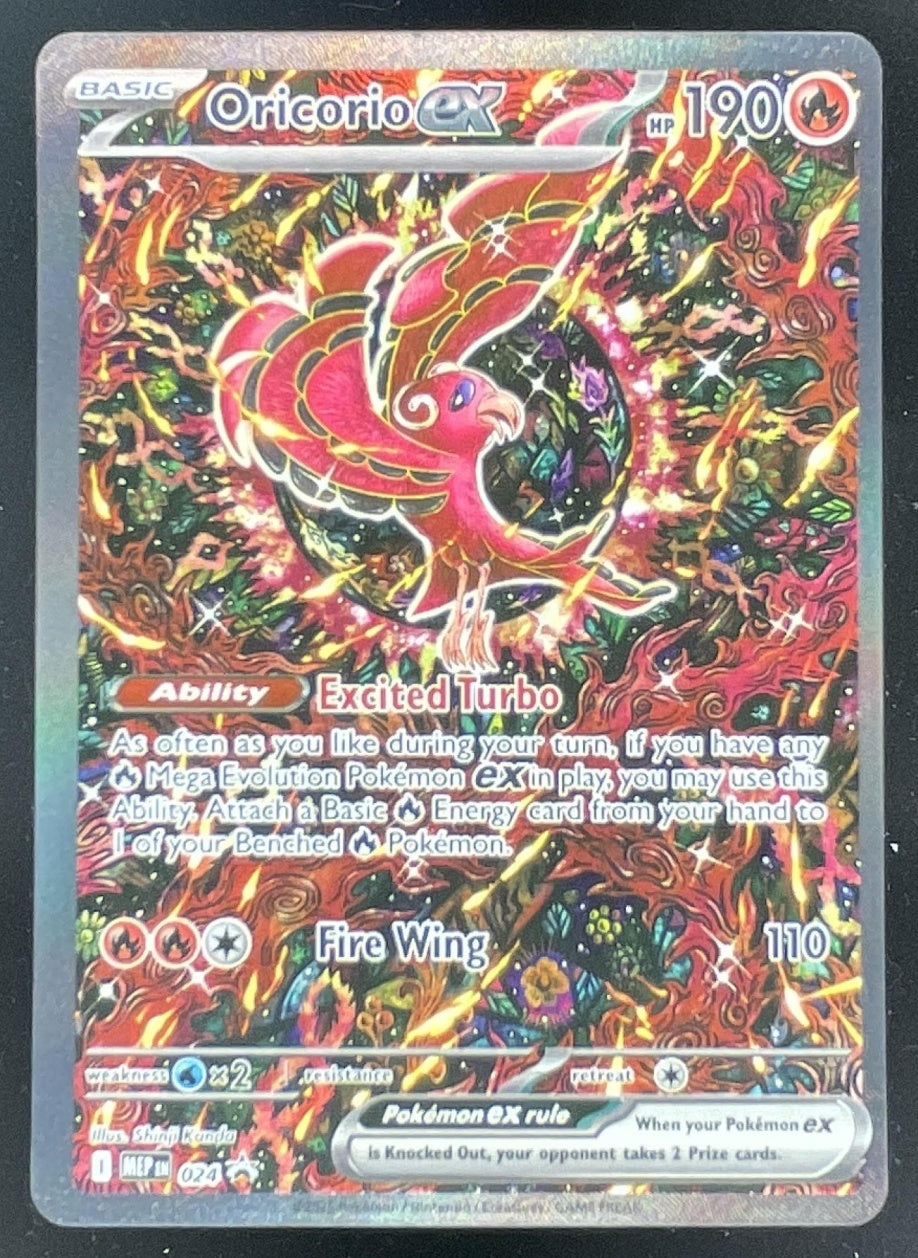 custom pokemon card anniversary 2025 Pokemon MEP Black Star Promos Promos #024 Oricorio ex – Burbank Cards