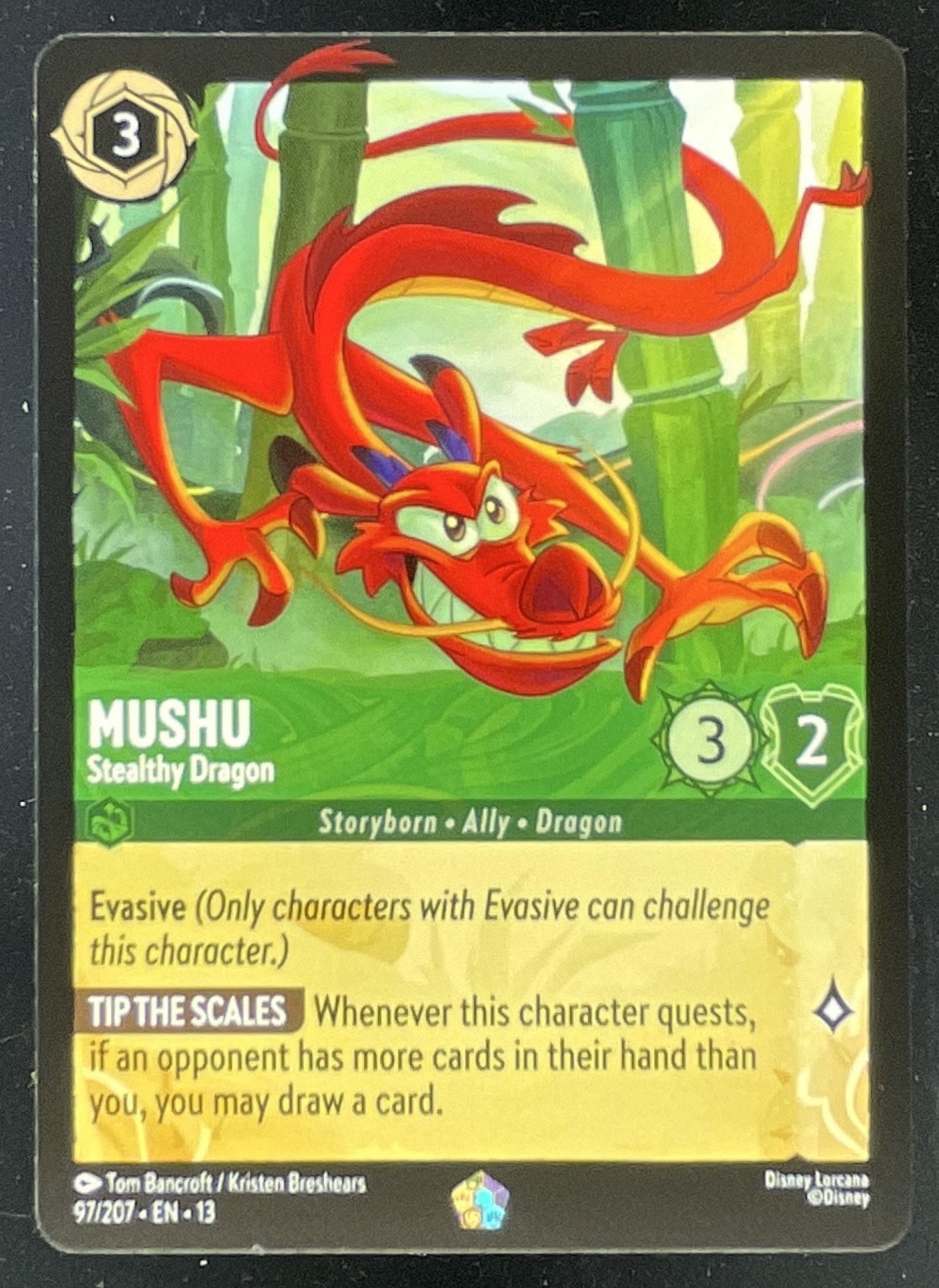 ロルカナ　d23　ムーシュー Disney Lorcana Mushu - Stealthy Dragon - D23 Promos D23 – Burbank