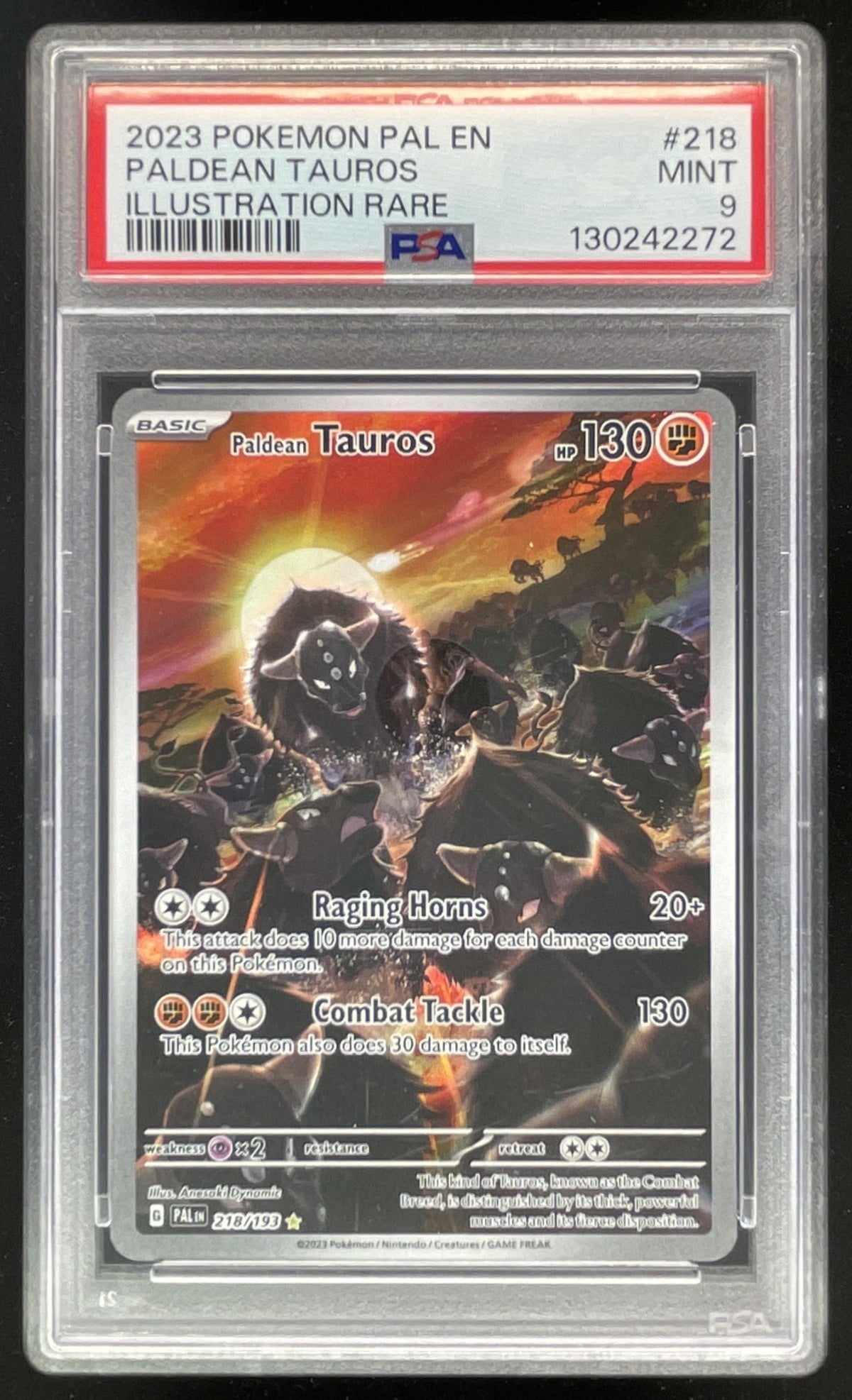2023 Pokemon Scarlet & Violet Paldea Evolved #218/193 Paldean Tauros P –  Burbank Cards