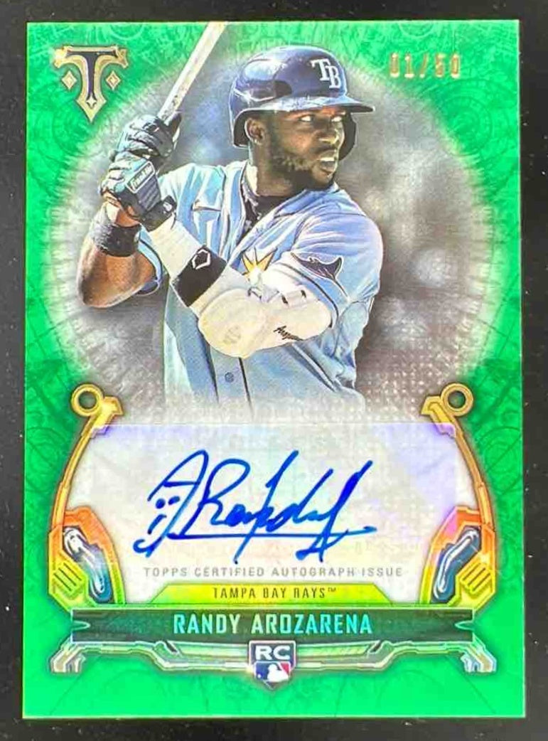 2020 Topps Triple Threads Rookie Green #RAC-RA Randy Arozarena RC