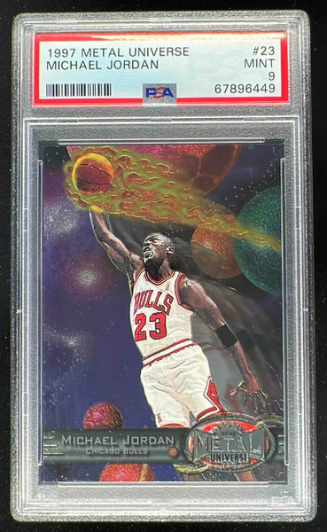 1997-98 Skybox Metal Universe #23 Michael Jordan PSA 9 – Burbank Cards