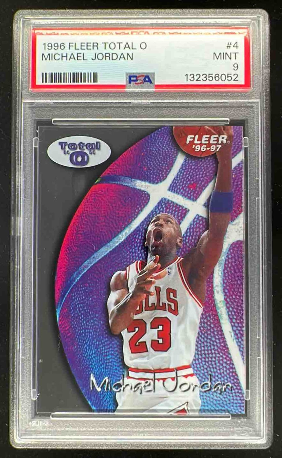 1996-97 Fleer Total #4 Michael Jordan PSA 9 – Burbank Cards