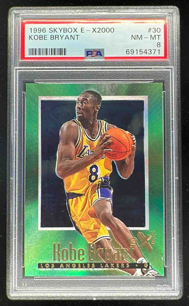 1996 Skybox EX-2000 #30 Kobe Bryant RC PSA 8 – Burbank Cards