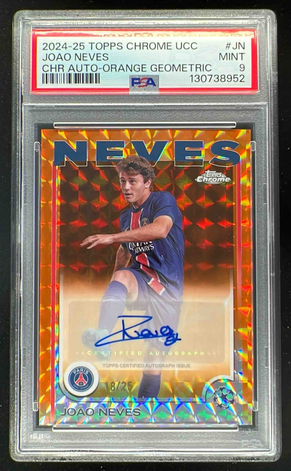 2024-25 Topps Chrome Orange Geometric Refractor #CA-JN Joao Neves