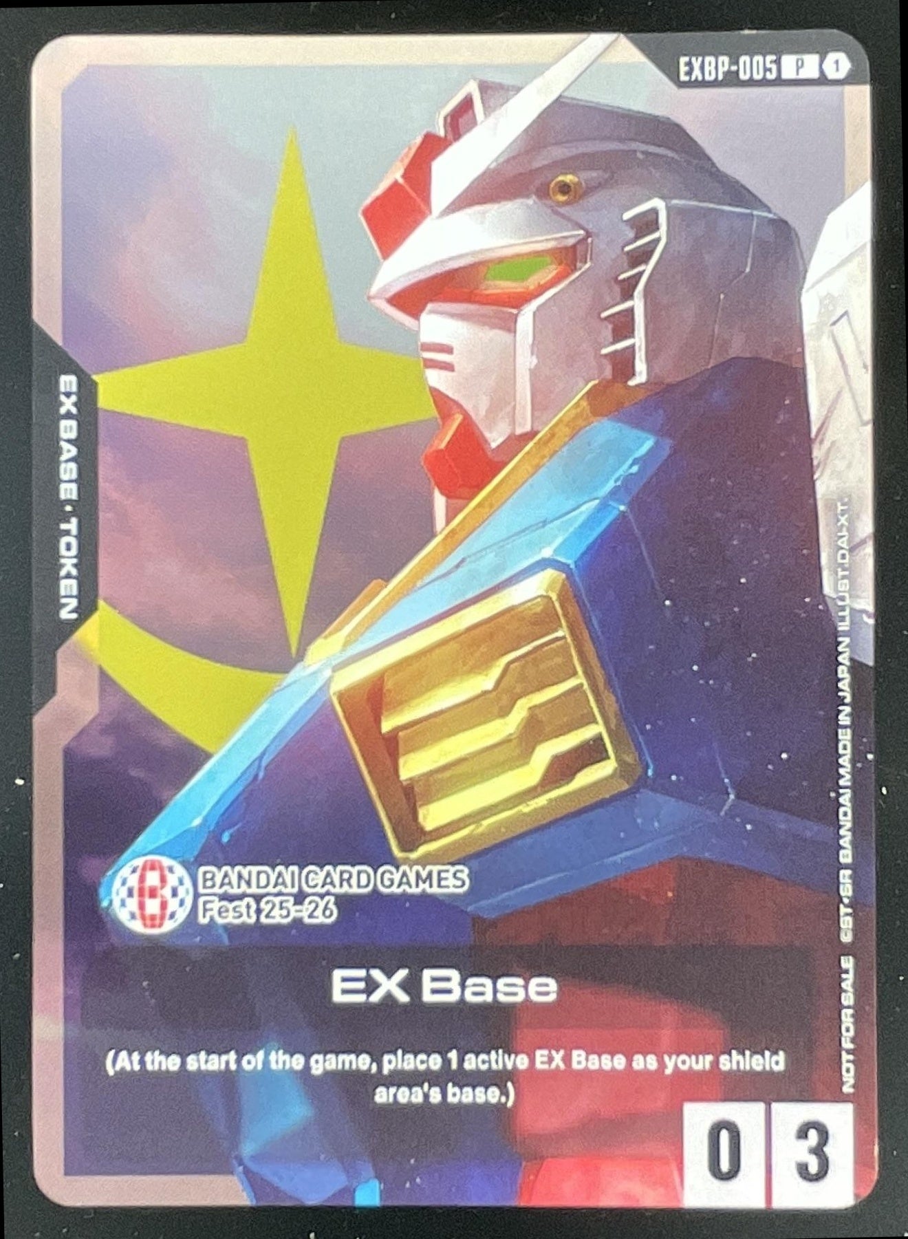 Gundam EX Base EXBP-005 Bandai Card Games Fest 25-26 Promotional