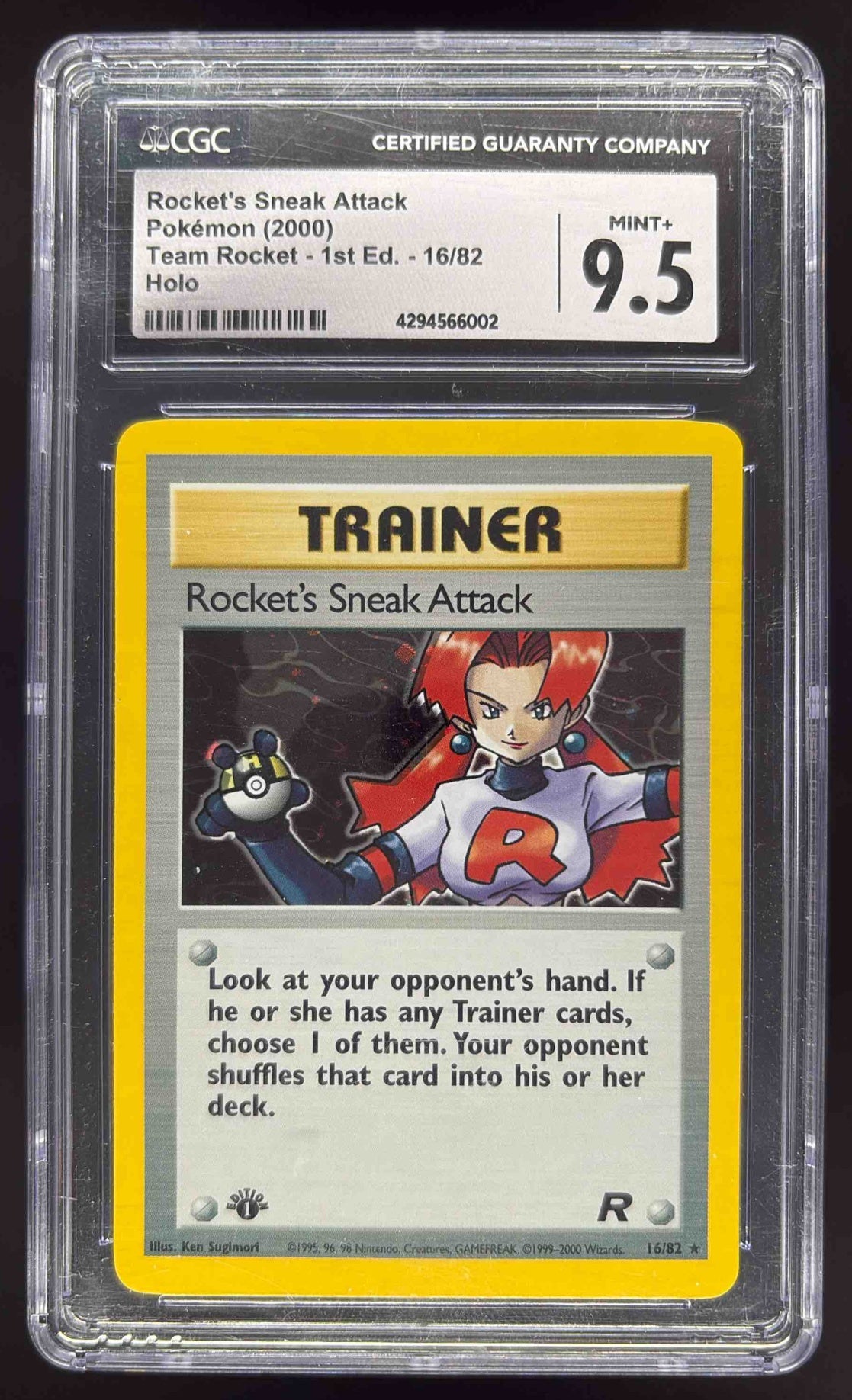 2000 Pokemon Team Rocket First Edition #16/82 Rocket's Sneak