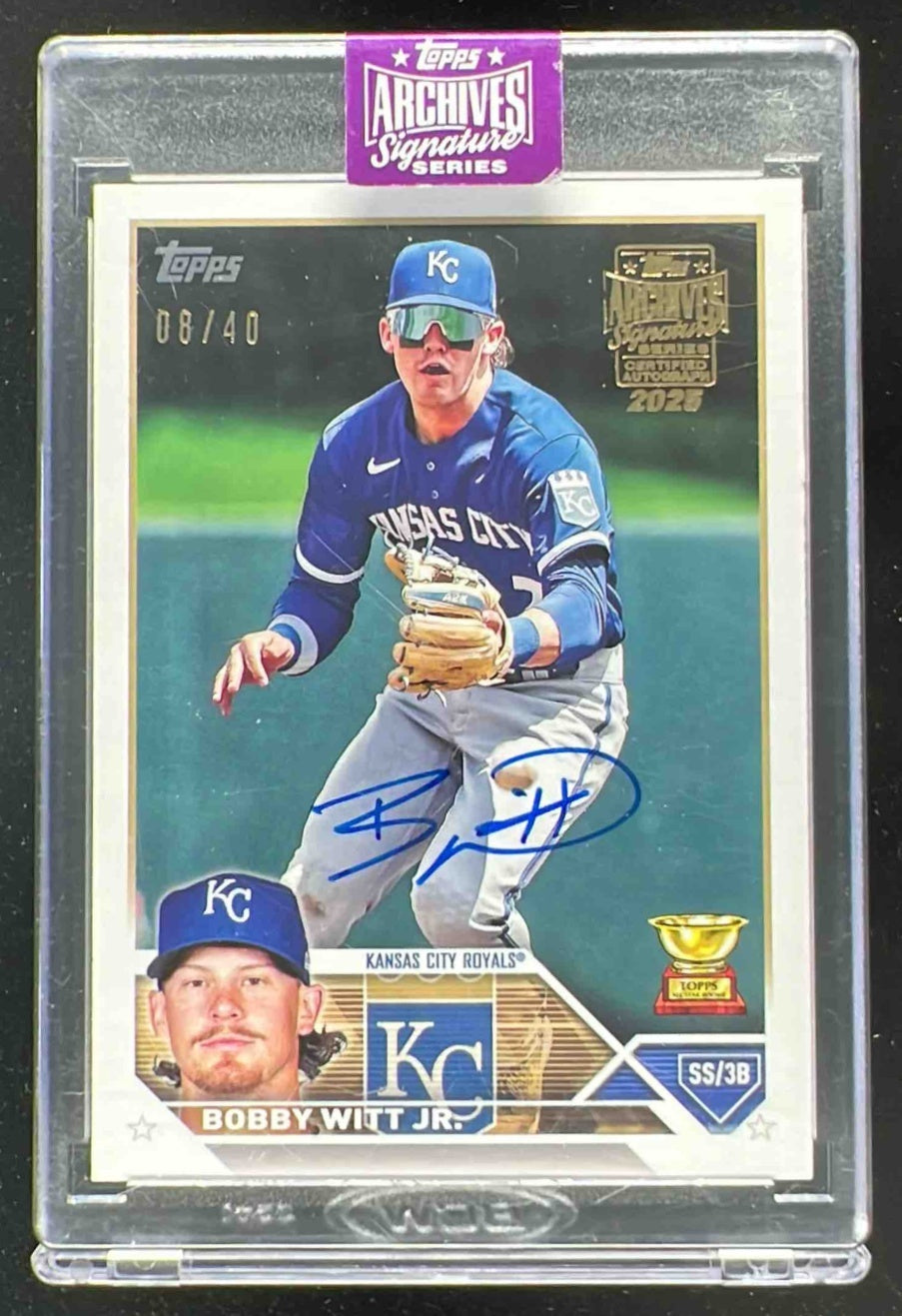 topps Bobby Witt Jr. 直筆サイン AUTO 50枚限定 2025 Topps Archives Signature Series Autograph Bobby Witt Jr Auto
