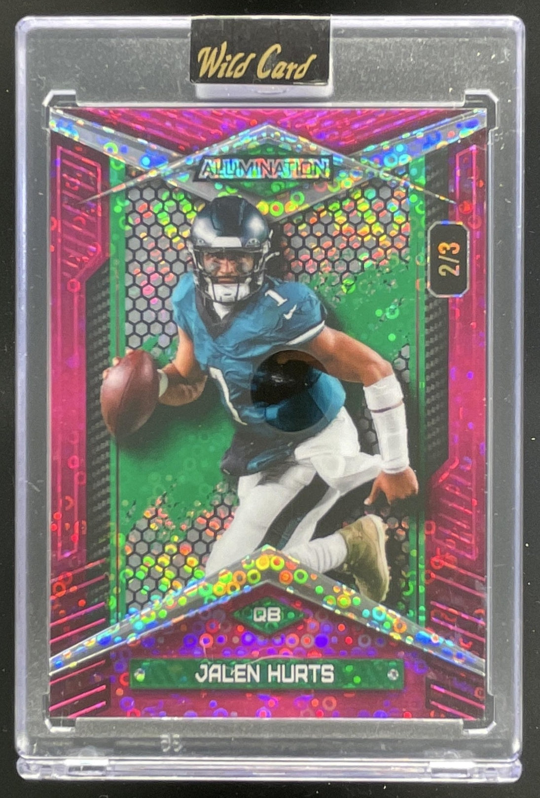 2024 Wild Card Alumination Pink Disco #BC-JH Jalen Hurts /3