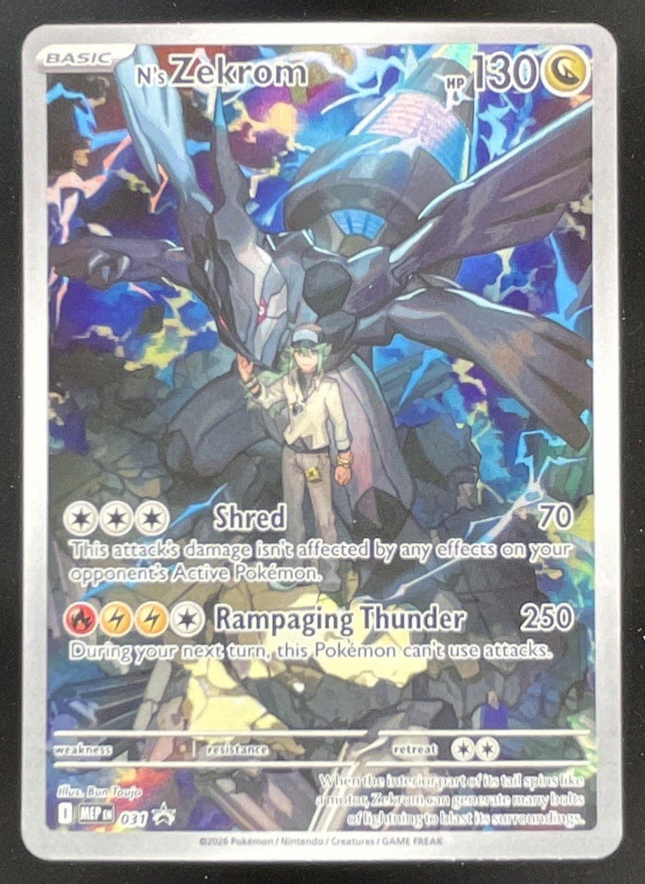 sword and shield brilliant stars rare cards 2025 Pokemon MEP Black Star Promos #031 N's Zekrom – Burbank Cards