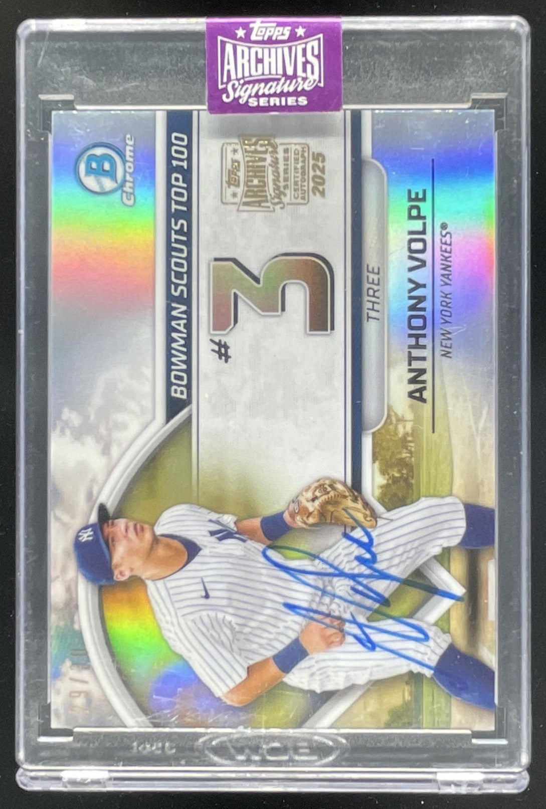 2025 Topps Archives Signature Series Autograph Anthony Volpe Auto