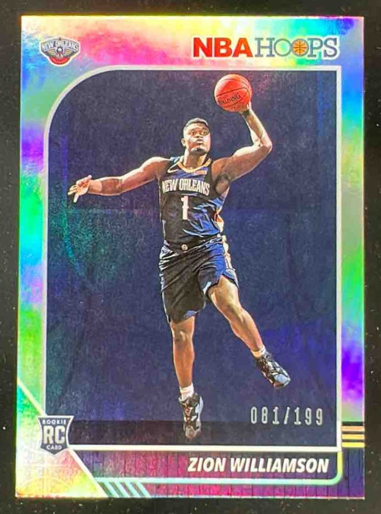 NBAカード　Zion williamson RC BLUE 99シリ 2019-20 Zion Panini Williamson Rookie Card NBA com: Pelicans Hoops