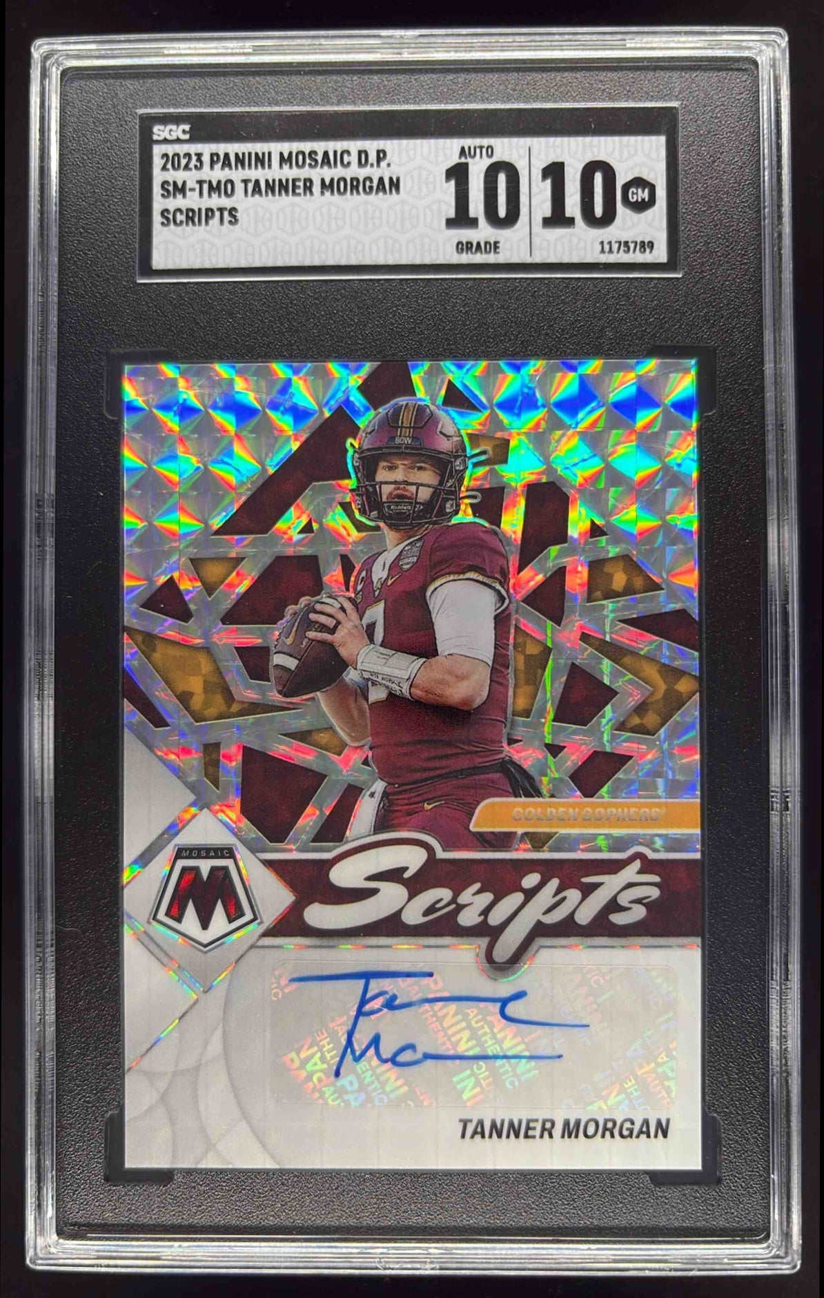 2023 Mosaic Draft Picks Scripts Mosaic #SM-TMO Tanner Morgan