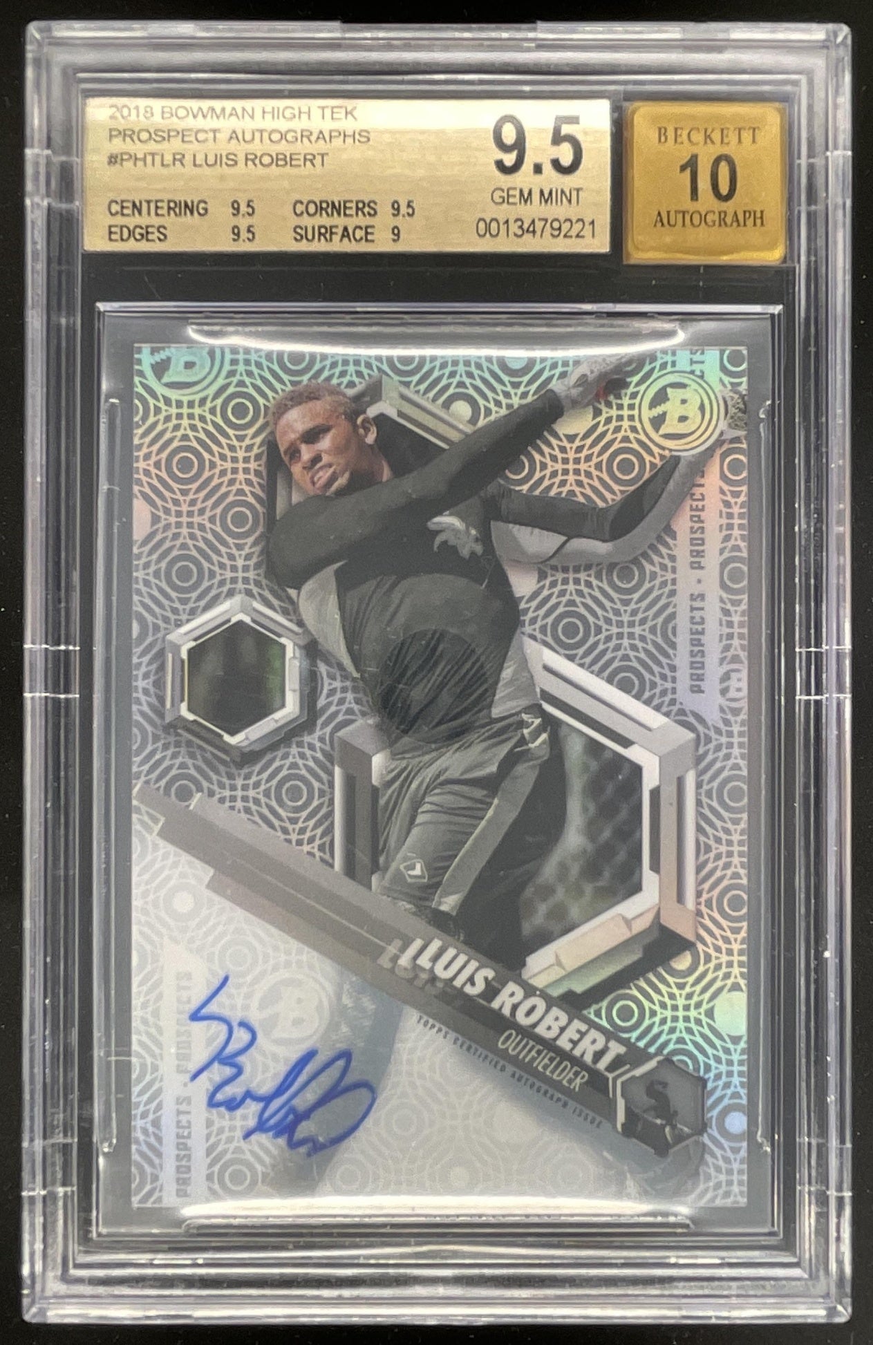 2018 Bowman High Tek Prospects Autograph #PHT-LR Luis Robert Auto