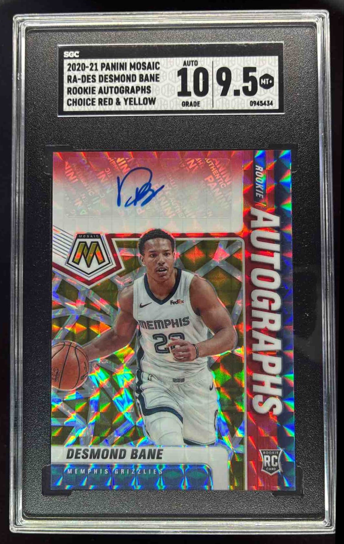 2020 Panini Mosaic Rookie Choice Fusion Red Yellow Desmond