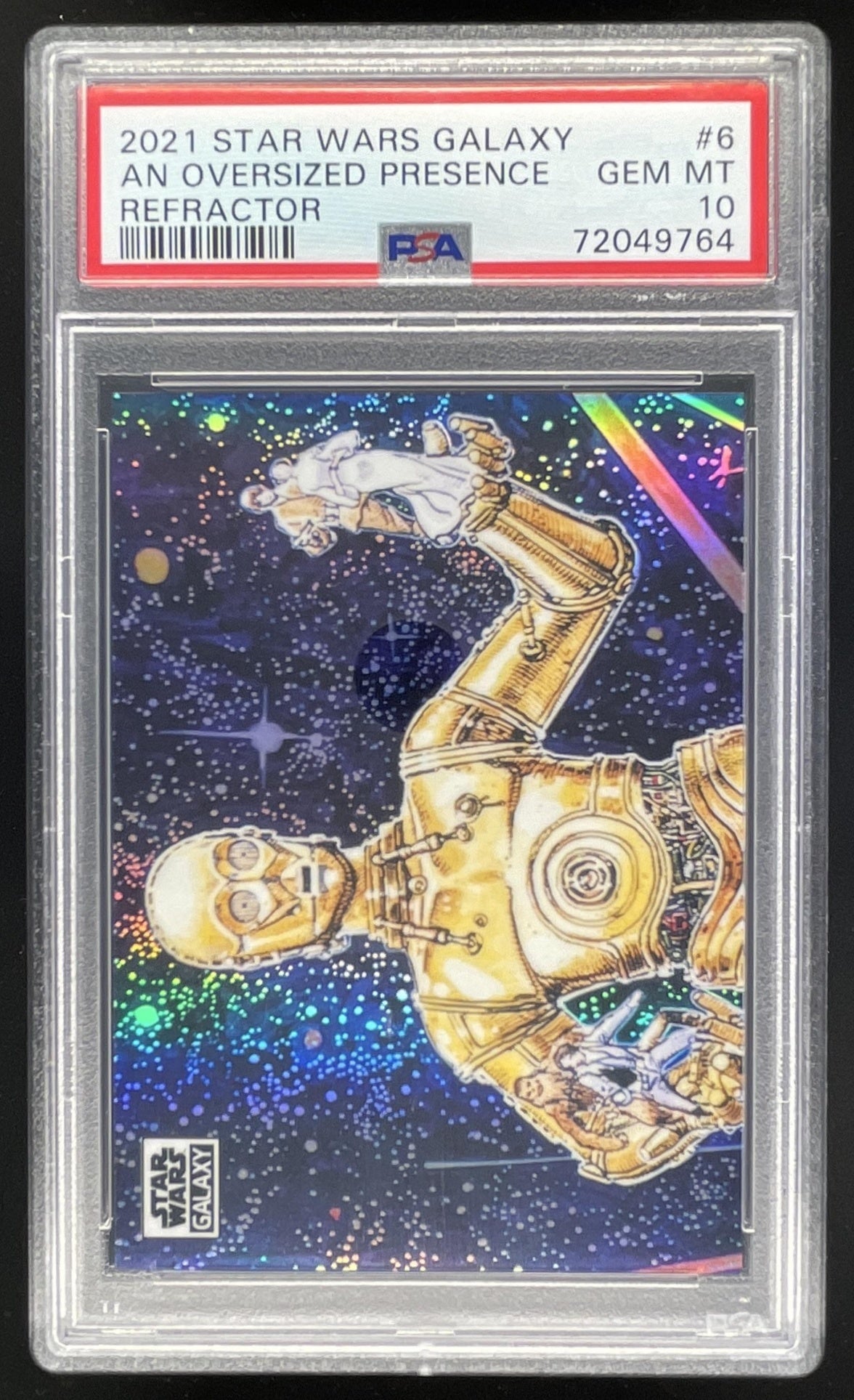 2021 Topps Chrome Star Wars Galaxy Refractor #6 An Oversized