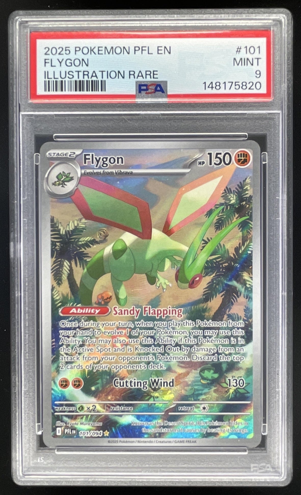 2025 Pokemon Phantasmal Flames #101/094 Flygon Illustration Rare
