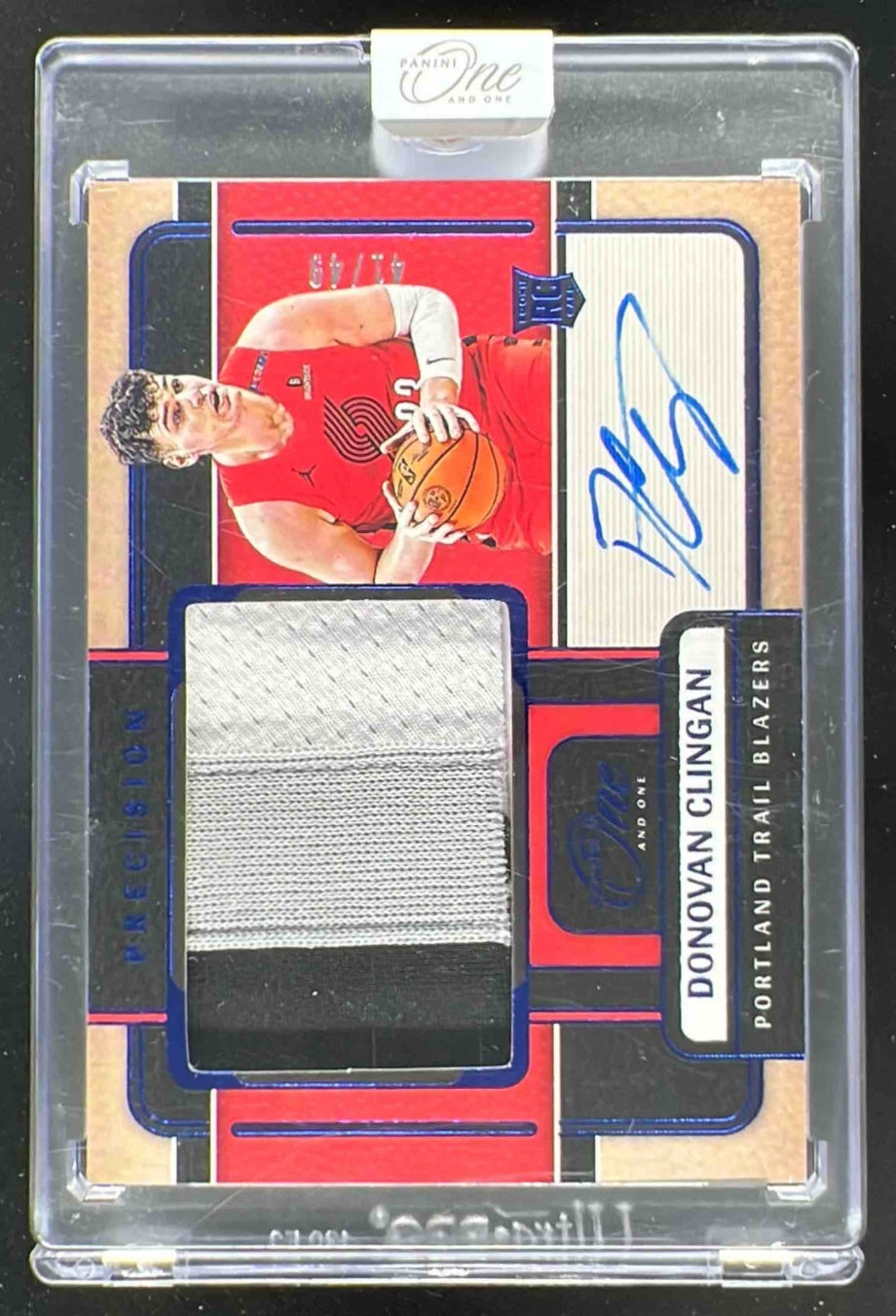 2024-25 Panini One and One Precision Jersey Blue #1 Donovan