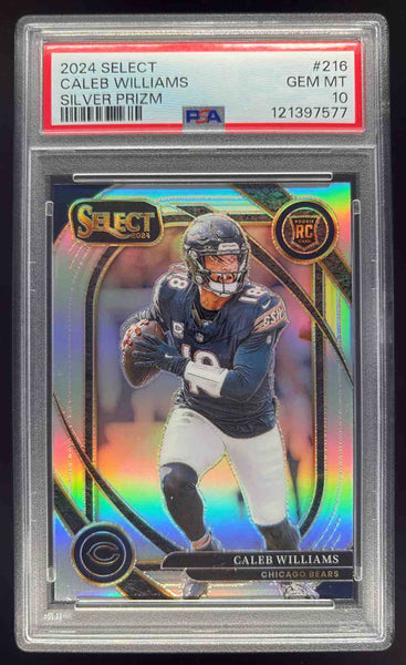 2024 Panini Select Club Silver Prizm #216 Caleb Williams RC