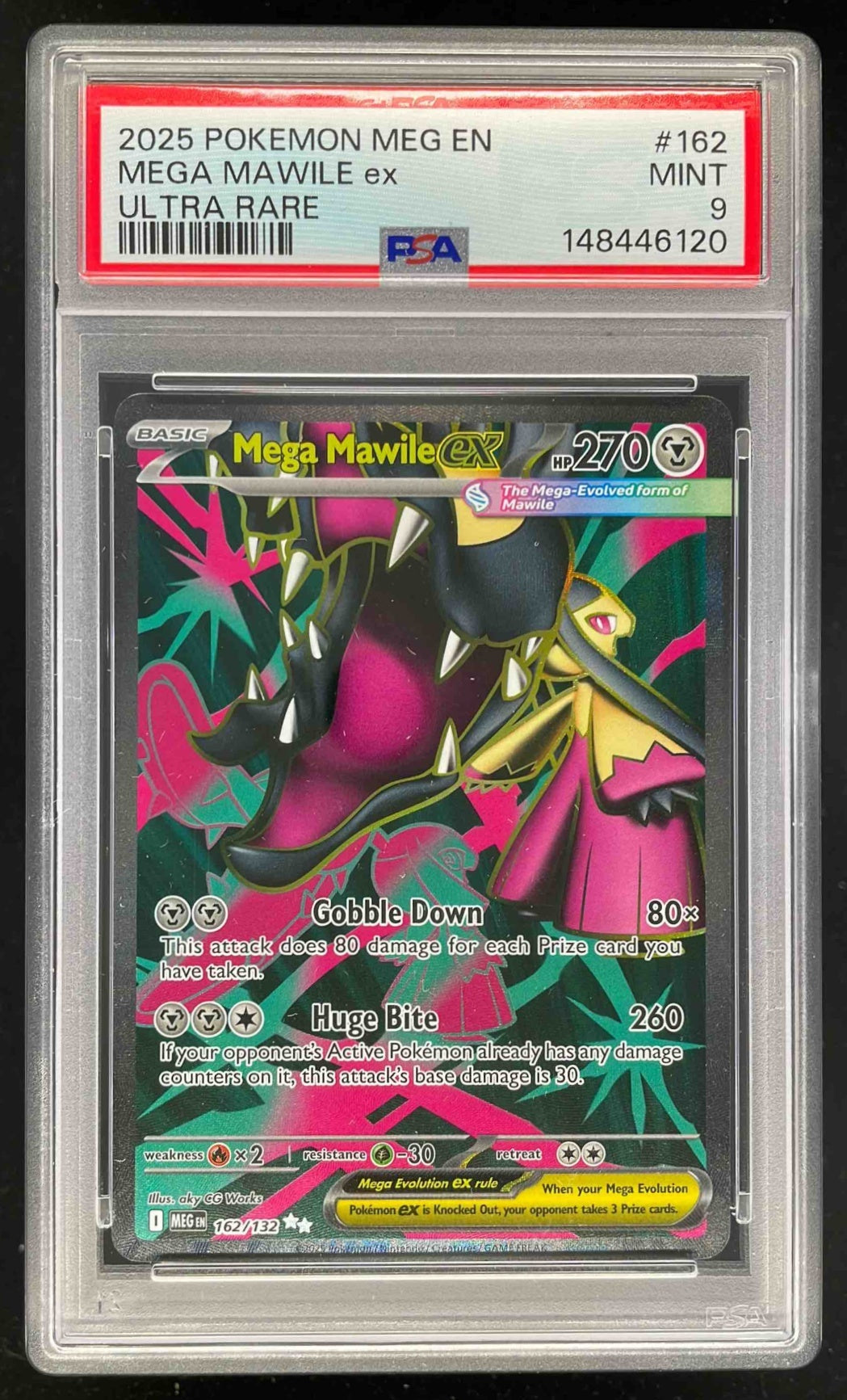 mega mawile pokemon card 2025 Pokemon Mega Evolution #162/132 Mega Mawile ex Ultra Rare PSA 9 –  Burbank Cards